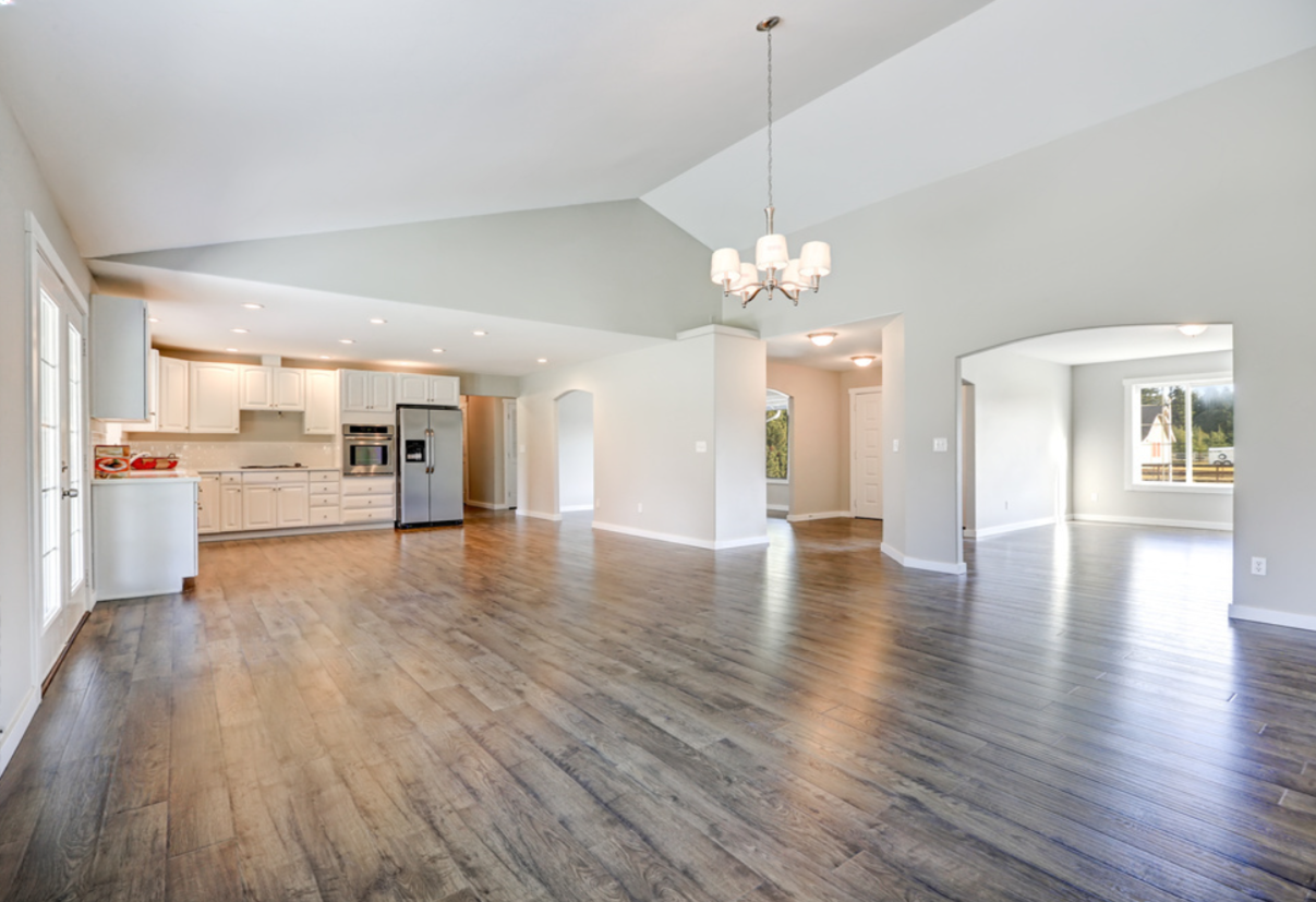 Beautiful new flooring installation